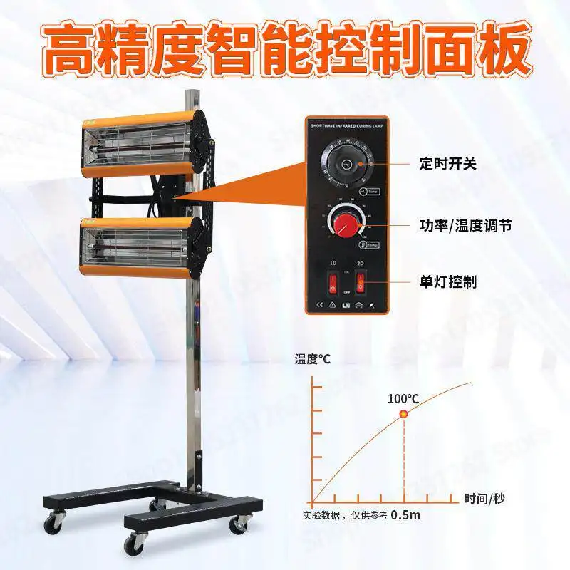 

Mobile Short Wave Infrared Car Paint Lamp Industrial Paint Booth High Temperature Drying Lamp