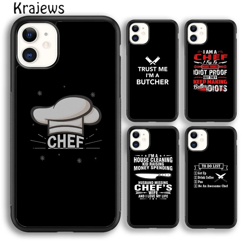 Krajews Knife kit kitchen gadget Soft Phone Case Cover For iPhone 16 15 SE2020 14 6 7 8 plus 11 12 13 pro max coque Fundas