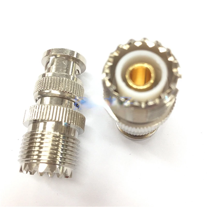 BNCJ/SL16K Walkie-Talkie เสาอากาศอะแดปเตอร์ BNC ชาย UHF หญิงทองแดงอะแดปเตอร์ RF