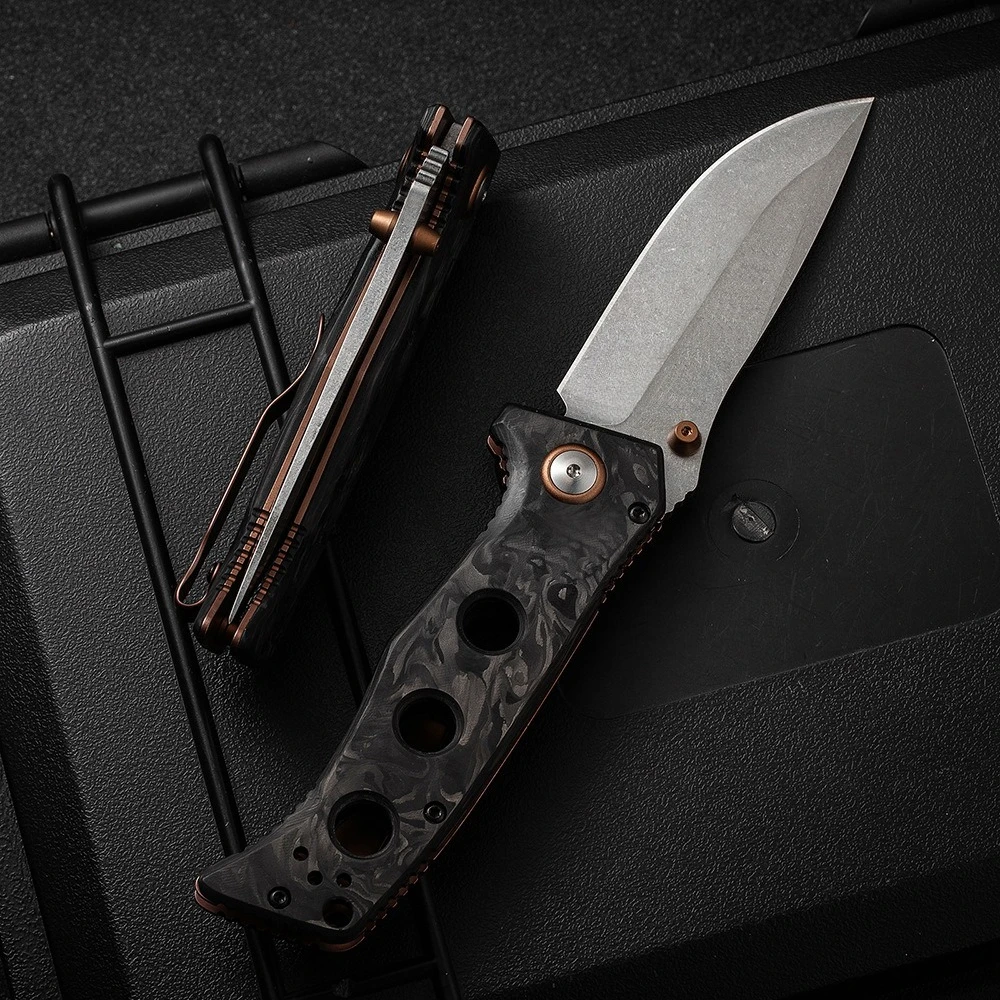 Butterfly BM273-03 Carbon Fiber Handle Outdoor Folding Knife High Hardness Sharp Camping Knife