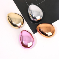Portable Air Cushion Comb Mini egg comb Electroplating Material Detangling Hair Brush Dry Wet Hair Brushes Hairdressing Tools