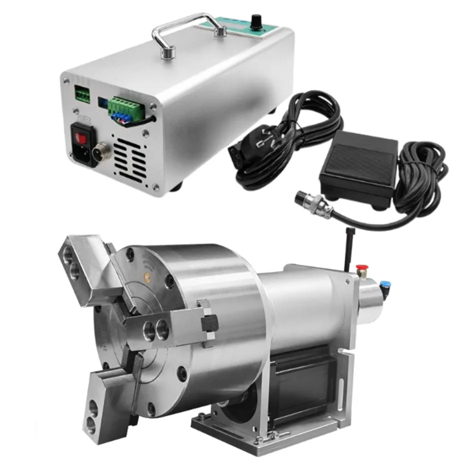 Pneumatic Chuck Rotary Table Pneumatic Dividing Head Displacement Machine Marking Welding Rotary Table