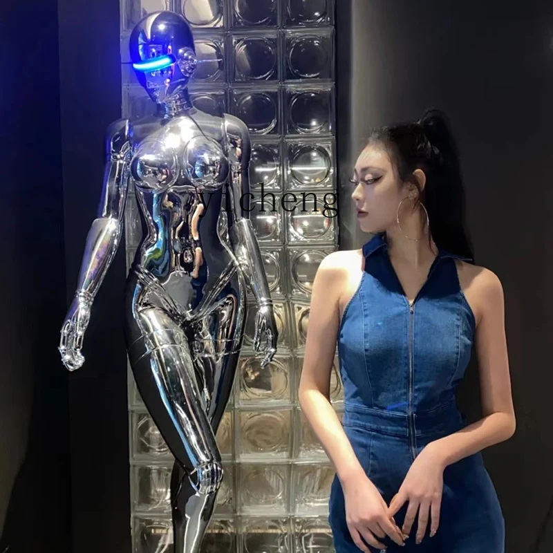 M-b8 Machinery Ji Sculpture Muse Large Figure Ornament High-end Trend Decoration