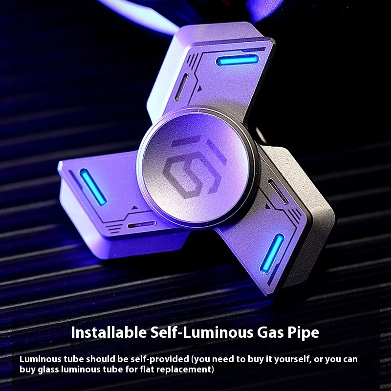 Giocattolo da scrivania EDC in metallo retrò Fidget Spinner in acciaio inossidabile di alta qualità per adulti Gadget per alleviare lo stress e l'ansia di fascia alta