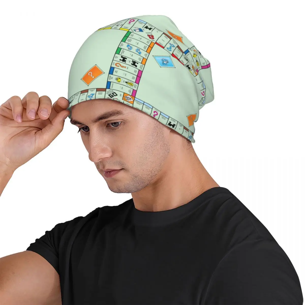 Board Game Board- Monopoly Unisex Adult Beanies Caps Knitting Bonnet Hat Warm Hip Hop Autumn Winter Outdoor Skullies Hats