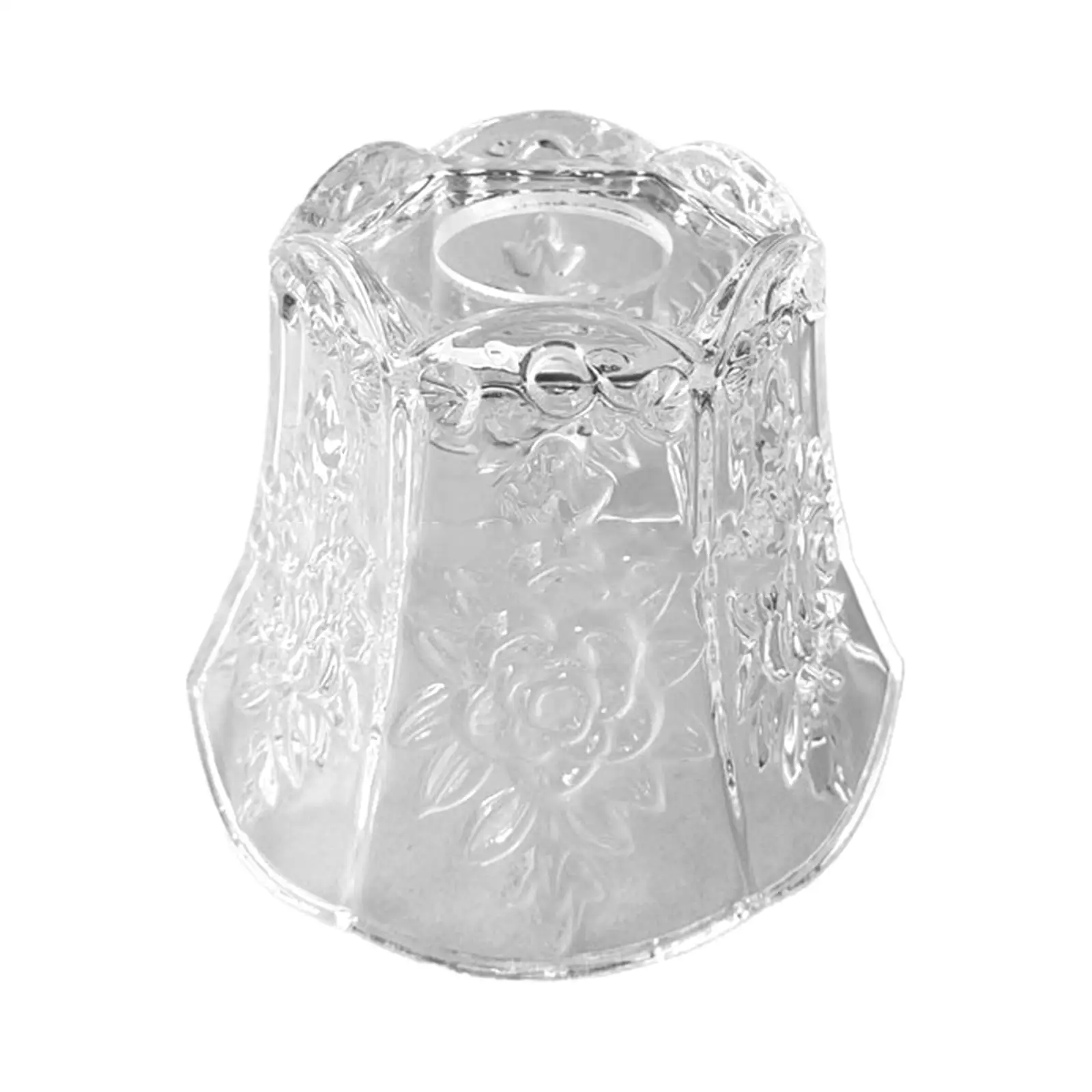 Carved Glass Lampshade Elegant Lamp Cover for Ceiling Chandelier Pendant Light Shade Replacement Office Home