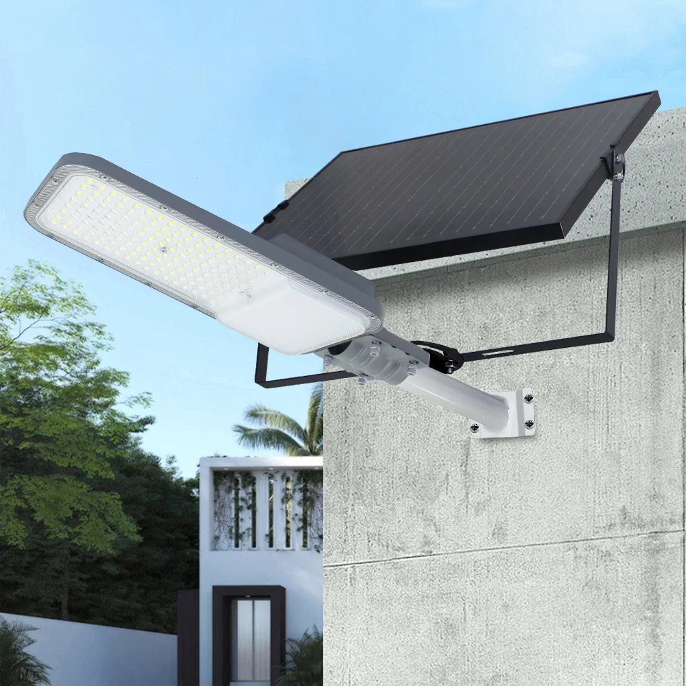 

Solar LED Street Light 5000 Lumens with Pole 80W 150W Aluminum IP65 Waterproof Remote Control CE RoHS for Outdoor Lighting