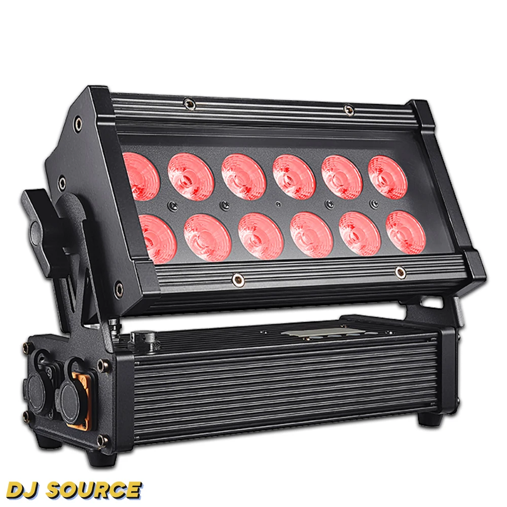 IP65 12X18W RGBWA+UV 6IN1 LED Wash Light Wireless Control DMX512 with Battery For DJ Disco Party Wedding Stage Lighting Effect