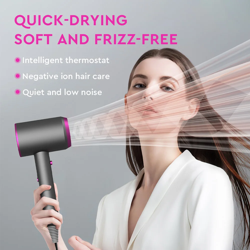 Hair Dryer Professional Negative Ion Quick Drying Hot and Cold Air Ultra Silent Hair Dryers for Home Hair Salons Styling Tools