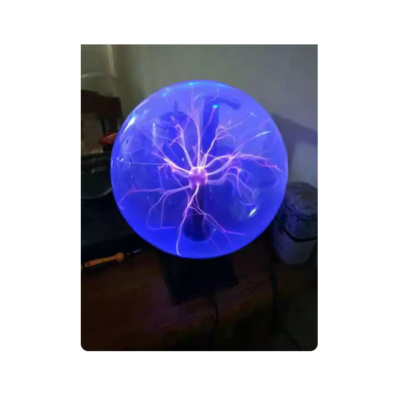 Ionic Ball 10 inch Luminous Ball Technology Museum Launch Ball Electrostatic Ball Red Light Lightning Ball Blue Light