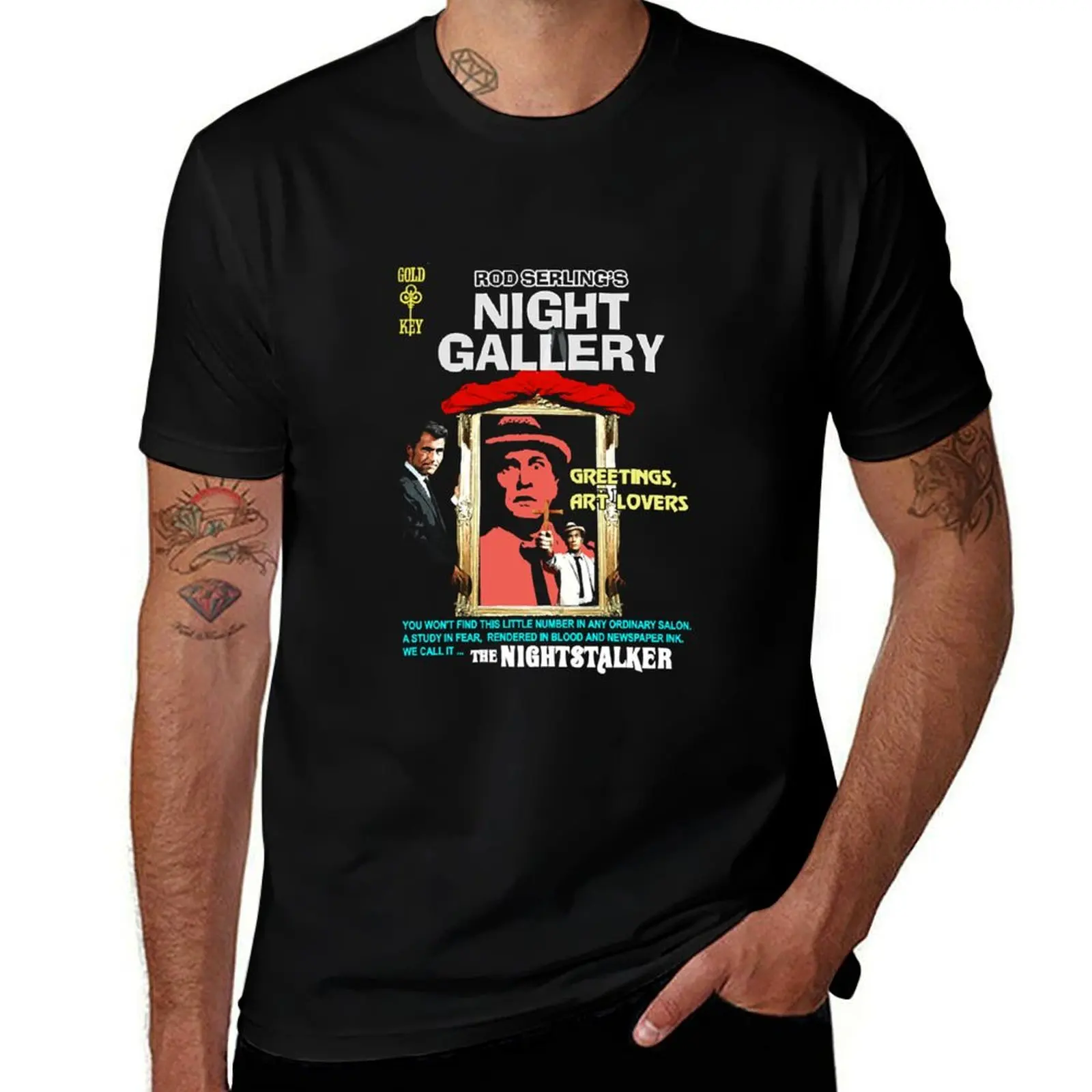 

Night Gallery meets the Night Stalker T-Shirt T-Shirt funny gifts summer 2025 Men's cotton t-shirt