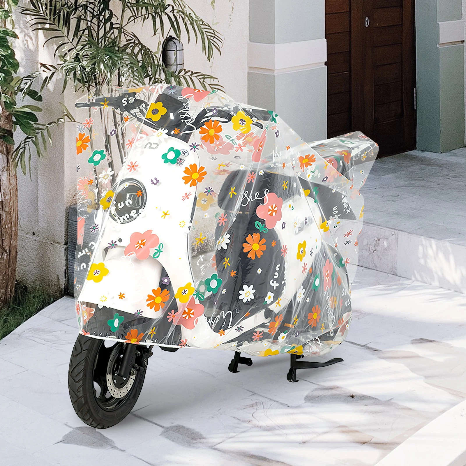 

Motorcycle Bicycle Cover Waterproof Dustproof Thickened PEVA Material Bike Protector Cycling Saddle Covers Portable Storage