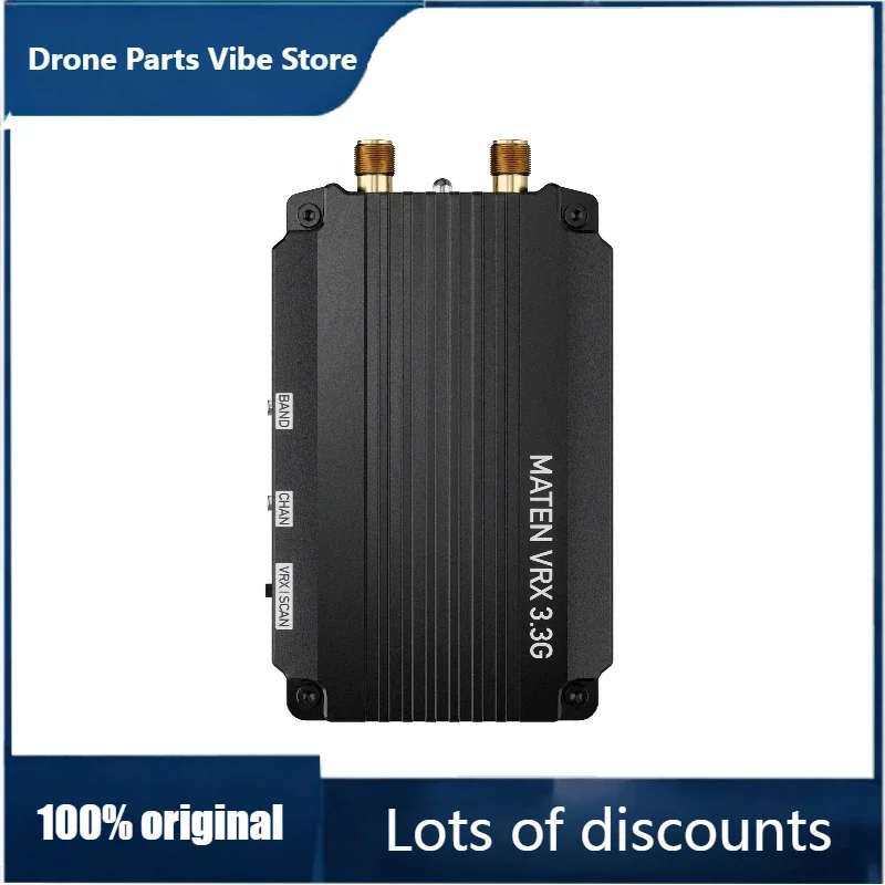 

FyOriginal GEPRC MATEN 3.3G VRX with 3.3G Signal Alarmer Receiver Built-in Buzzer SMA VRX Mode Airplane Long Range Drone DIY Par