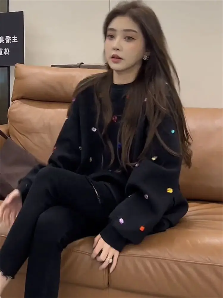 

Женские толстовки 2000-х годов, японские топы с разрезом, разноцветная меховая подкладка, минимализм, гибкий, элегантный, с разрезом, хипстерский хип-хоп