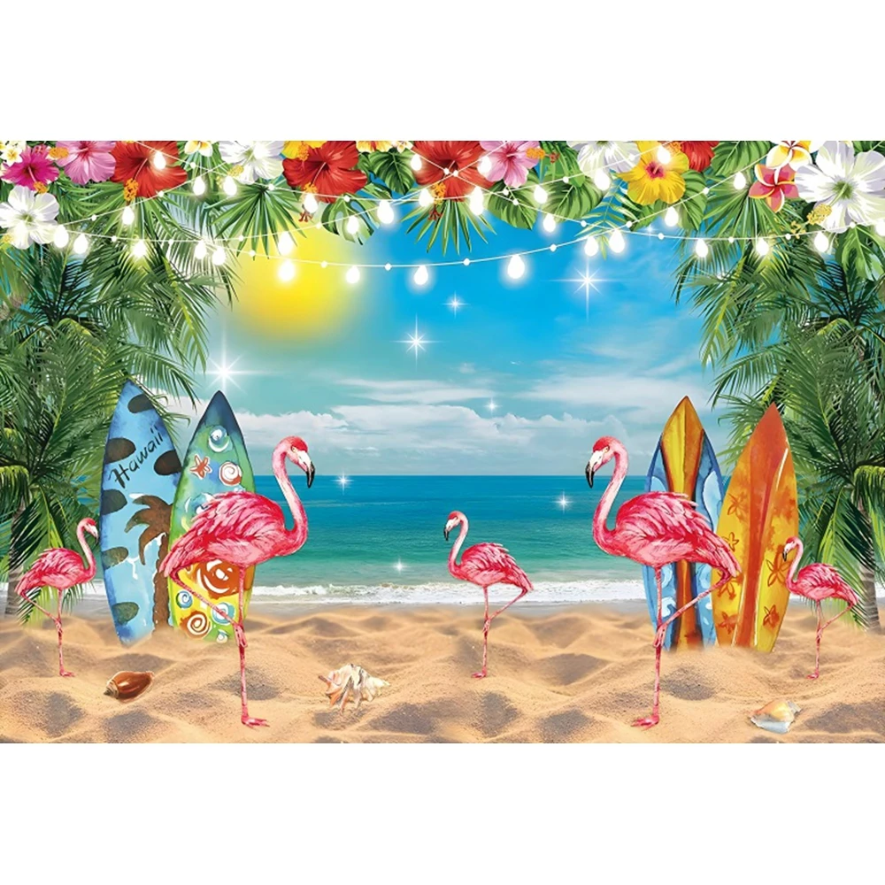 ฉากหลังนกกระเรียนฮาวายสำหรับการถ่ายภาพในช่วงฤดูร้อนสำหรับการถ่ายภาพชายหาดตกแต่งปาร์ตี้ฤดูร้อนพื้นหลังภาพถ่ายสตูดิโอถ่ายภาพบุคคล