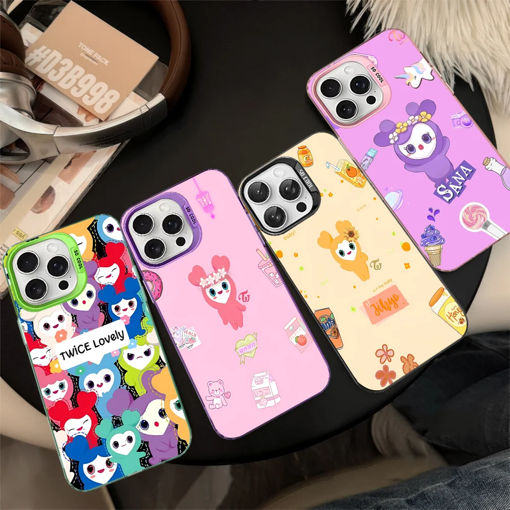 L-Laburi T-Twice Lovelys Phone Case For IPhone 16 15 14 13 12 11 Pro Max X XR XSMAX 8 7 Plus Matte Shockproof Back Cover