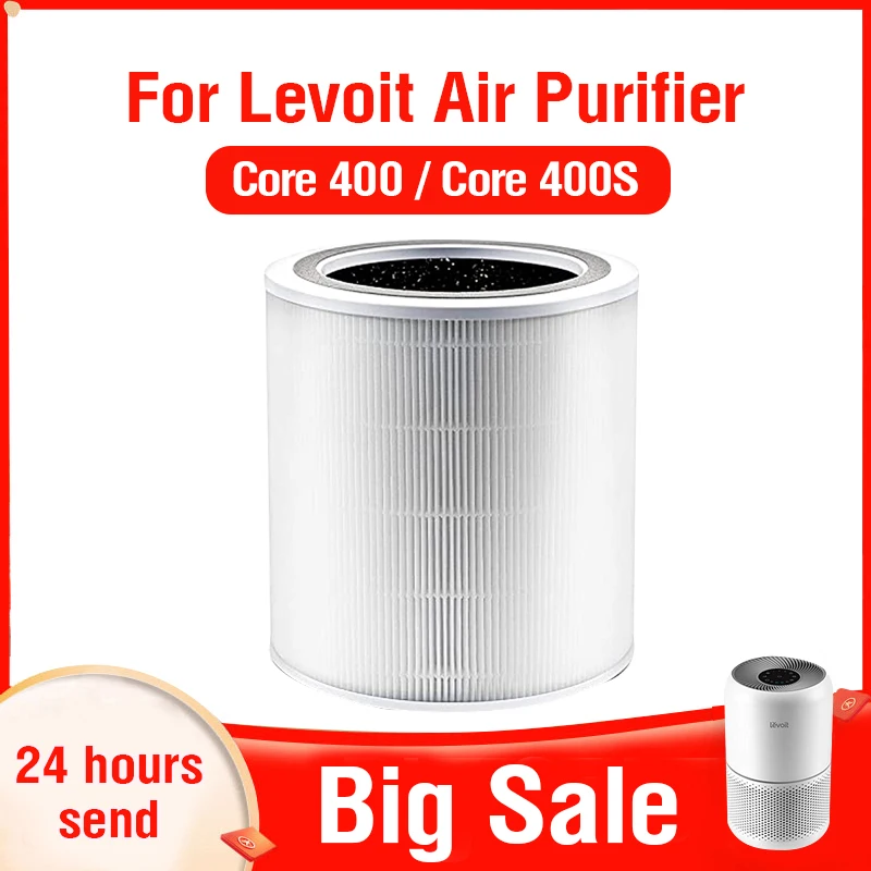 For Levoit Hepa Filter for Levoit Air Purifier Core 400S Activated Carbon Filter for Levoit Core 400S Hepa Filter Levoit