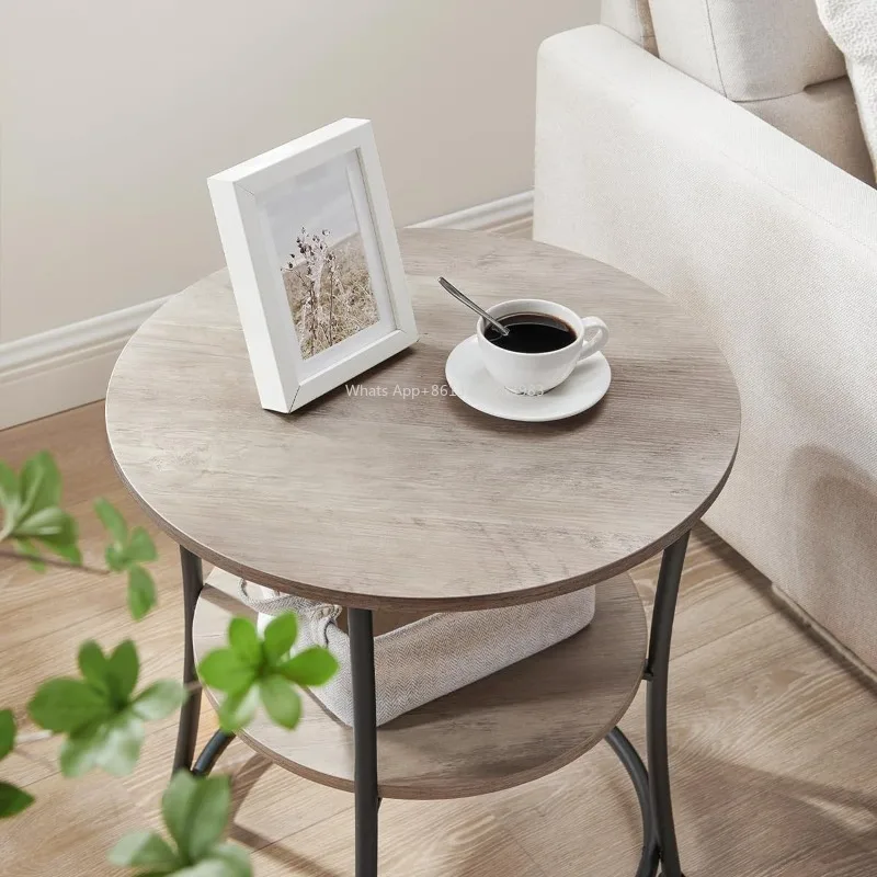 

Hot Nordic Light Luxury High Sense Designer Shelf Round Table Living Room Bedroom Bedside Table Small Space Outdoor Coffee Table