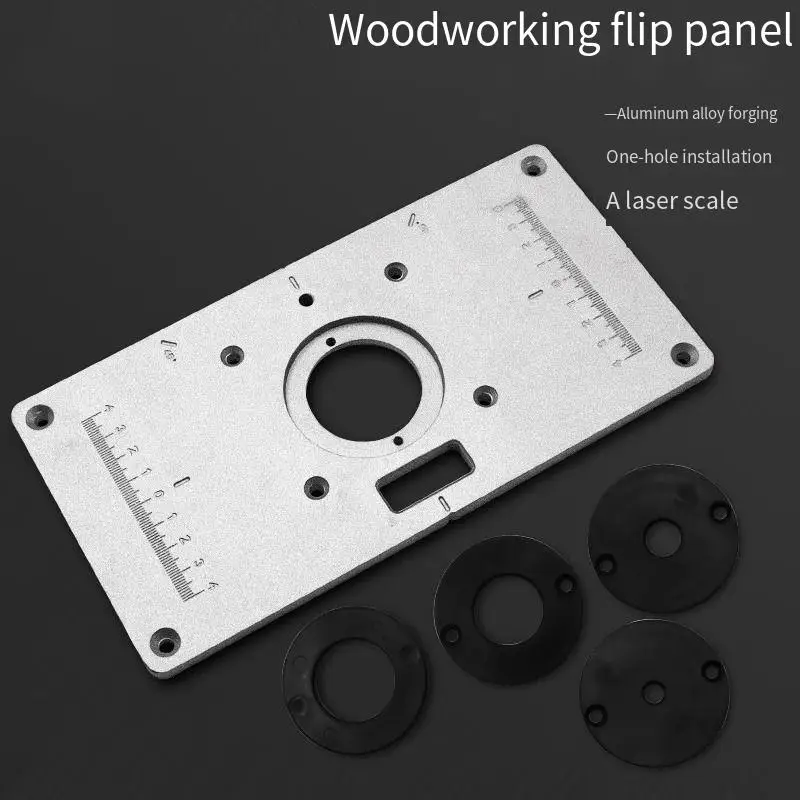 

woodworking Machine Router Table Insert Plate special Lift Refit Aluminum Flip For Woodworking Work Bench Plunge Router Base