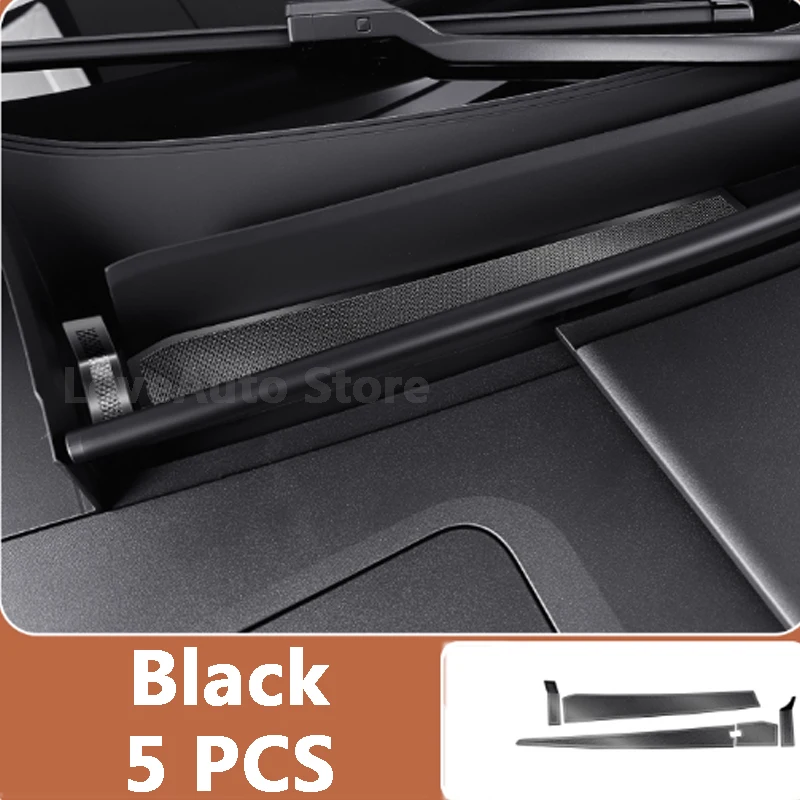 For Zeekr 9X EZ1H 2025 2026 Car Engine Room Air Intake Dust Cover Modified Stainless Steel Air Intake Barrier Cover Decoration