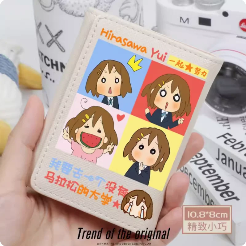 

Anime K-ON！ Hirasawa Yui Fashion Wallets PU Purse Card Holder Hasp Money Bag Cosplay Gift B677