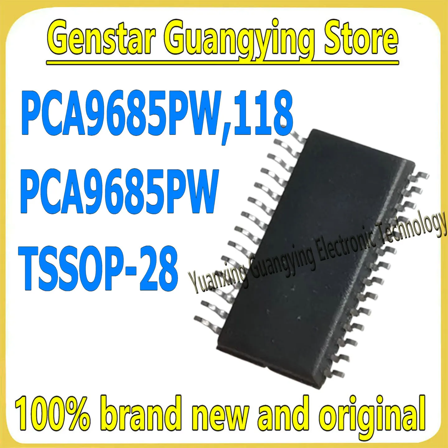(1 piece) PCA9685PW, 118 PCA9685PW TSSOP-28 12C 5V voltage-sourced LED controller chipset, 100% brand new