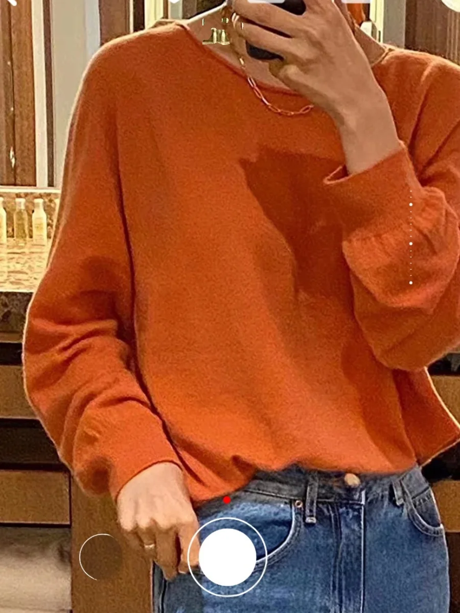 

Мягкий вязаный повседневный свитер с тяжелой вышивкой и галстуком-бабочкой Bellovi, повседневный длинный свитер с высоким воротником, обычный тонкий