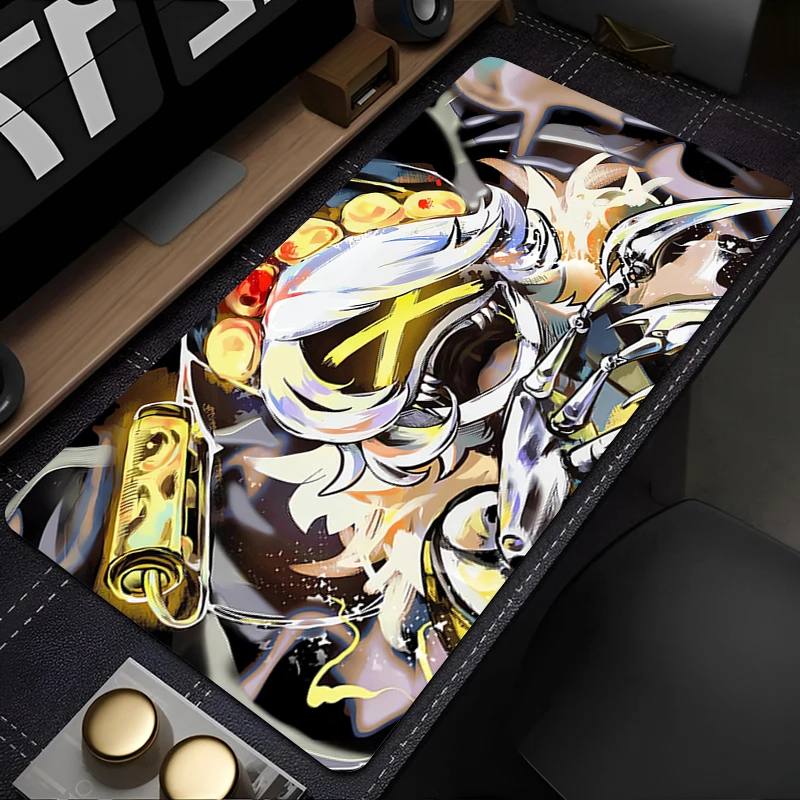 Cool Mouse Pad Anime M-Murder Uzi N V J Drones Keyboard Desk Mat Professional Gaming Accessories Rubber Lock Edge Gamer Mousepad