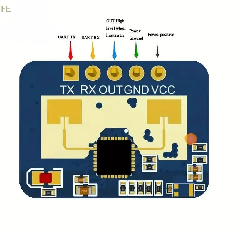 [F] LD2410C 24GHz Sensor Module Human Presence Radar Sensor Module FMCW LD2410 Millimeter Wave Radar Sensor Module