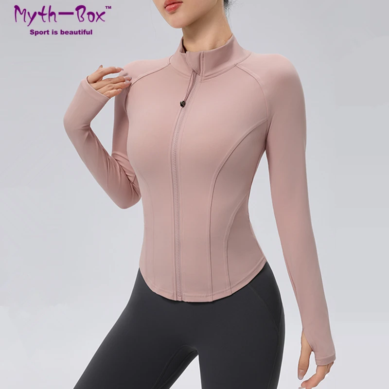 

Весенне-осенние женские спортивные куртки для активного отдыха, йоги, бега, быстросохнущие, с изогнутым низом, для фитнеса, спортивная одежда