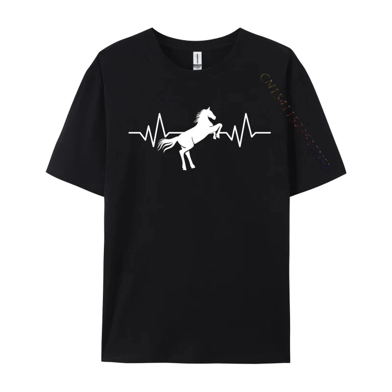 Wild Jumping Horse Heartthrob Heartbeat Crazy About Horses T-shirt Funny Novelty Gift T Shirts For Man Oversized Vintage TShirts