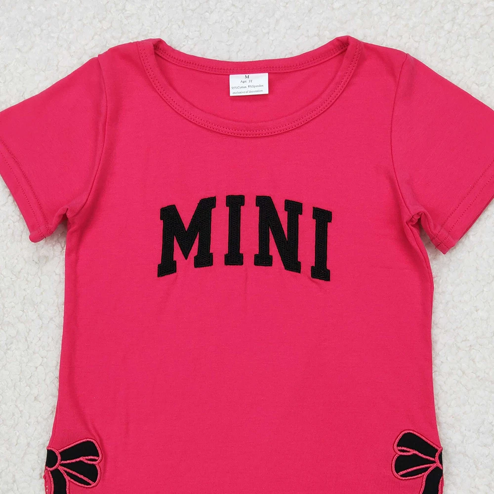 GT0917 Top per magliette con mini fiocco per neonate