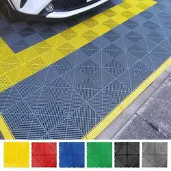 Car Wash Floor Grille Drain Cover Floor Mat Floor Grid Plate Car Beauty Splicing Grille Car Washing Supplies Garage Floor Tiles