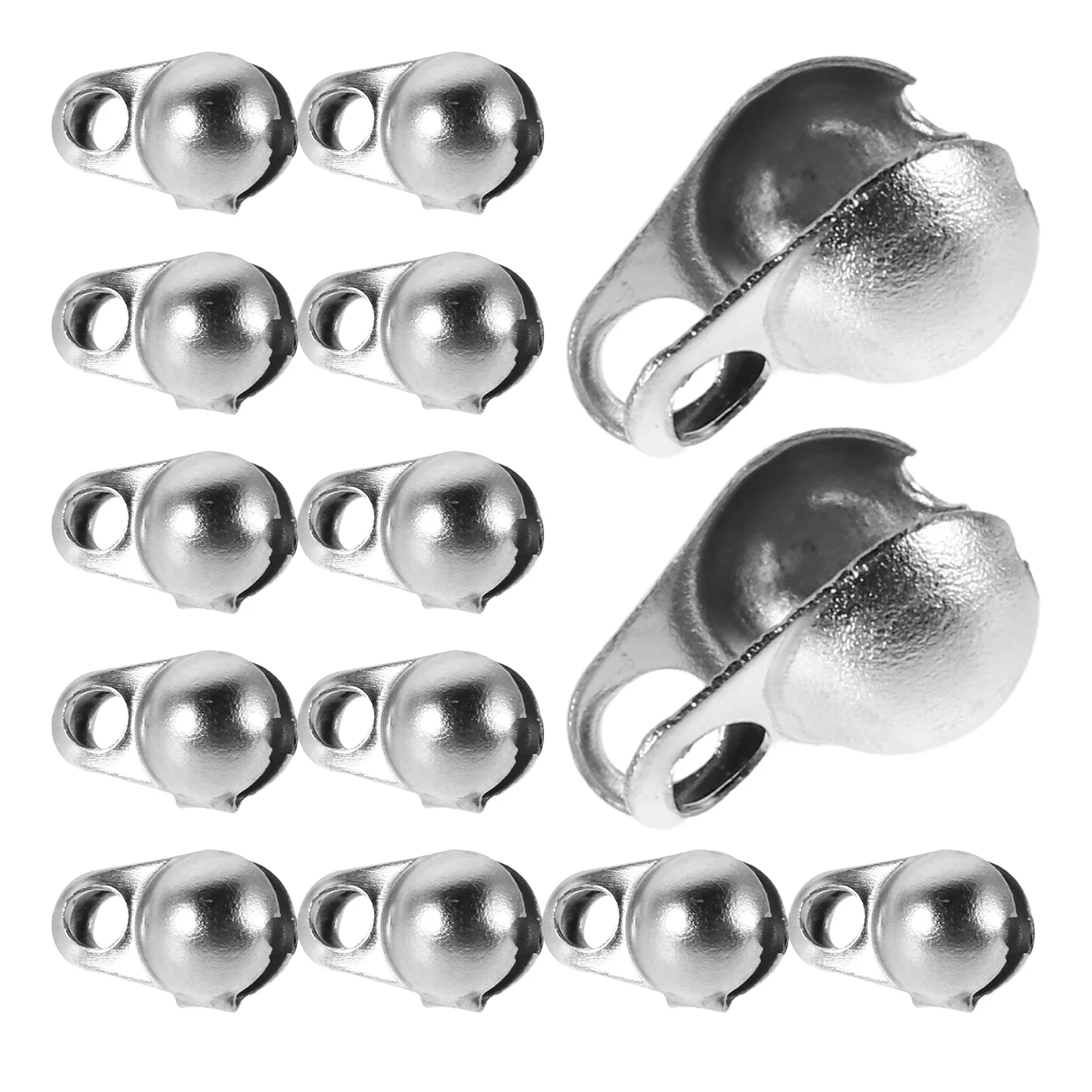 

100pcs Stainless Steel Durable Round Clasps Jewelry Accessories Hooks Bracelet Necklace Making Diy Craft Projects Connector