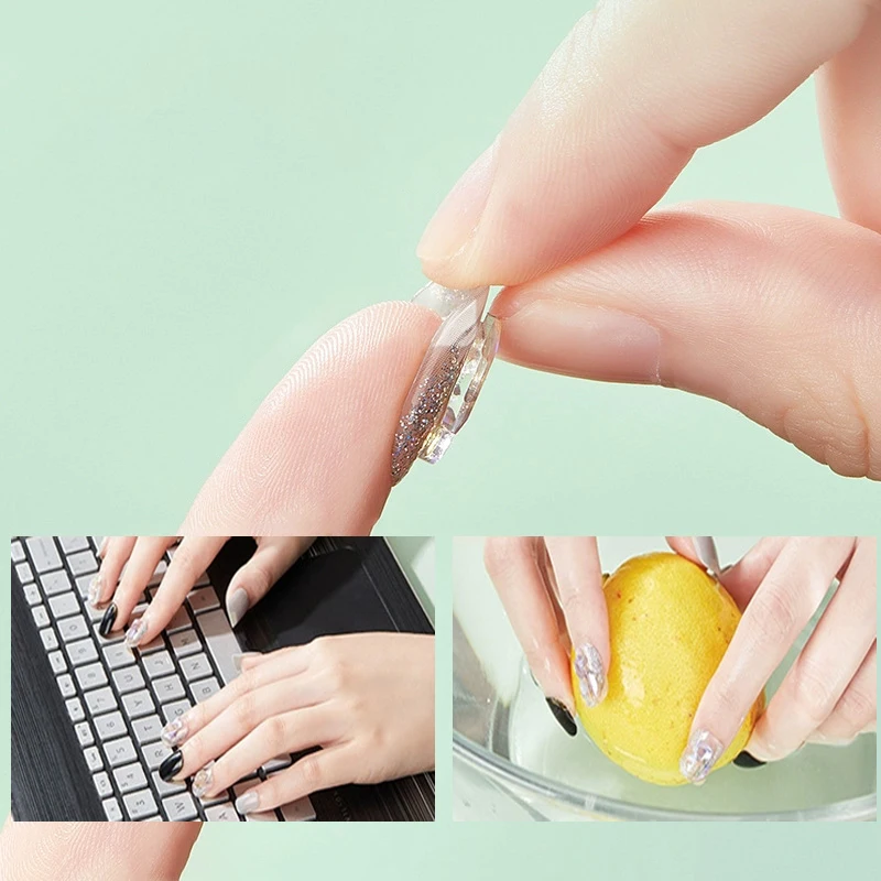 240/300pcs Double Sided Colla Adesiva Adesivo Nastro Appiccicoso Colla Per Unghie Per Disegni Finti Unghie Finte Punte di Arte Acrilico manicure