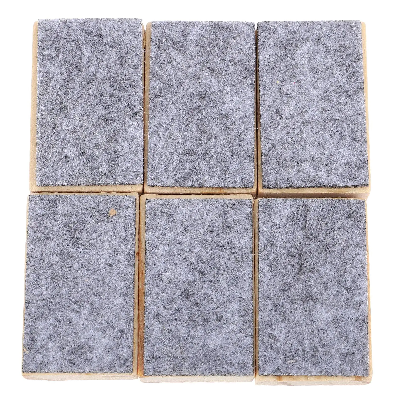 20 Pcs Eraser Felt Chalkboard Cleaner Dry for Black Boards Wooden Blackboard Bamboo