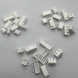 50pcs/lot XH2.54 Pin male right angle material Connector Leads pin Header 2.54mm XH-AW 2P 3P 4P 5P 6P 7P 8P 9P 10P 11P 12P 13P