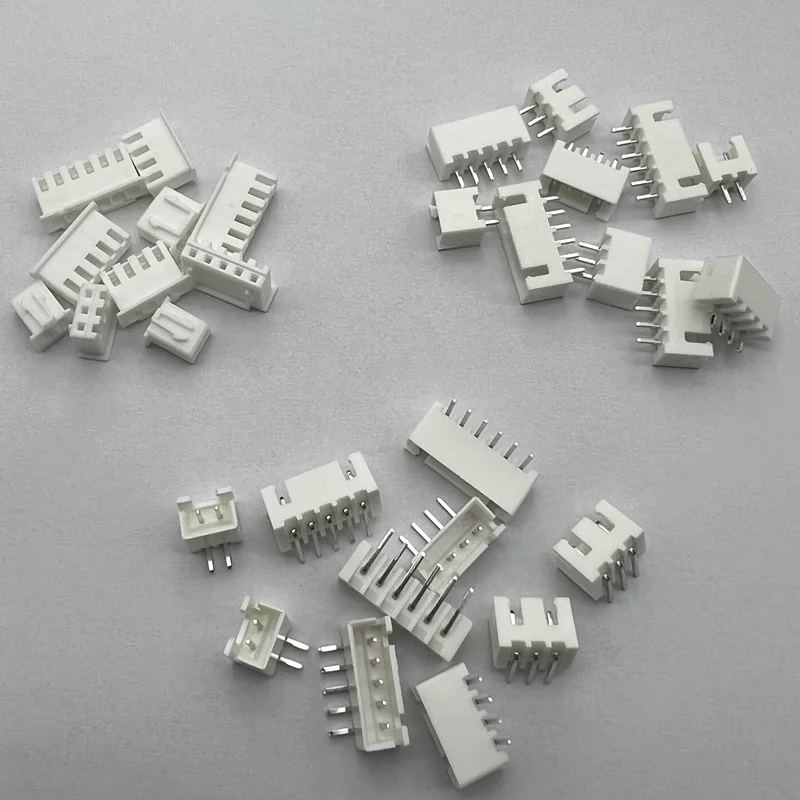 50pcs/lot XH2.54 Pin male right angle material Connector Leads pin Header 2.54mm XH-AW 2P 3P 4P 5P 6P 7P 8P 9P 10P 11P 12P 13P