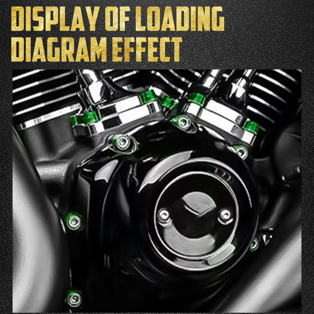 

Motorcycle Bolt Cover Engine Cylinder Bolt Screw Head Cap Kit For Harley M8 Twin Cam Sportster Touring Softail Street Road Glide