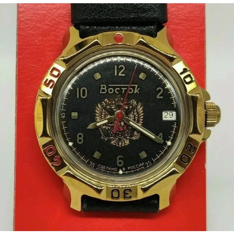 Military watch Russian double-headed eagle commander mechanical watch men's watch waterproof luminous