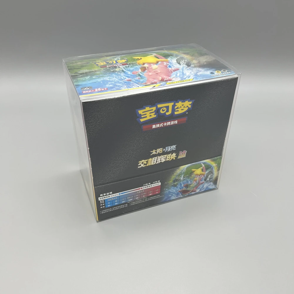 PTCG Transparent Box Protector For Pokémon Fat Box Supplement Package Collect Boxes TEP Storage Game Shell Clear Display Case