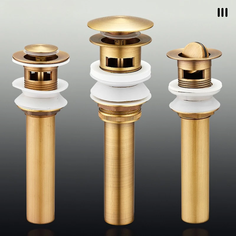 antique-brass-pop-up-drain-bathroom-sink-push-down-pop-up-stopper-drain-washbasin-accessoires-plug-cover-waste-pipe-drainer