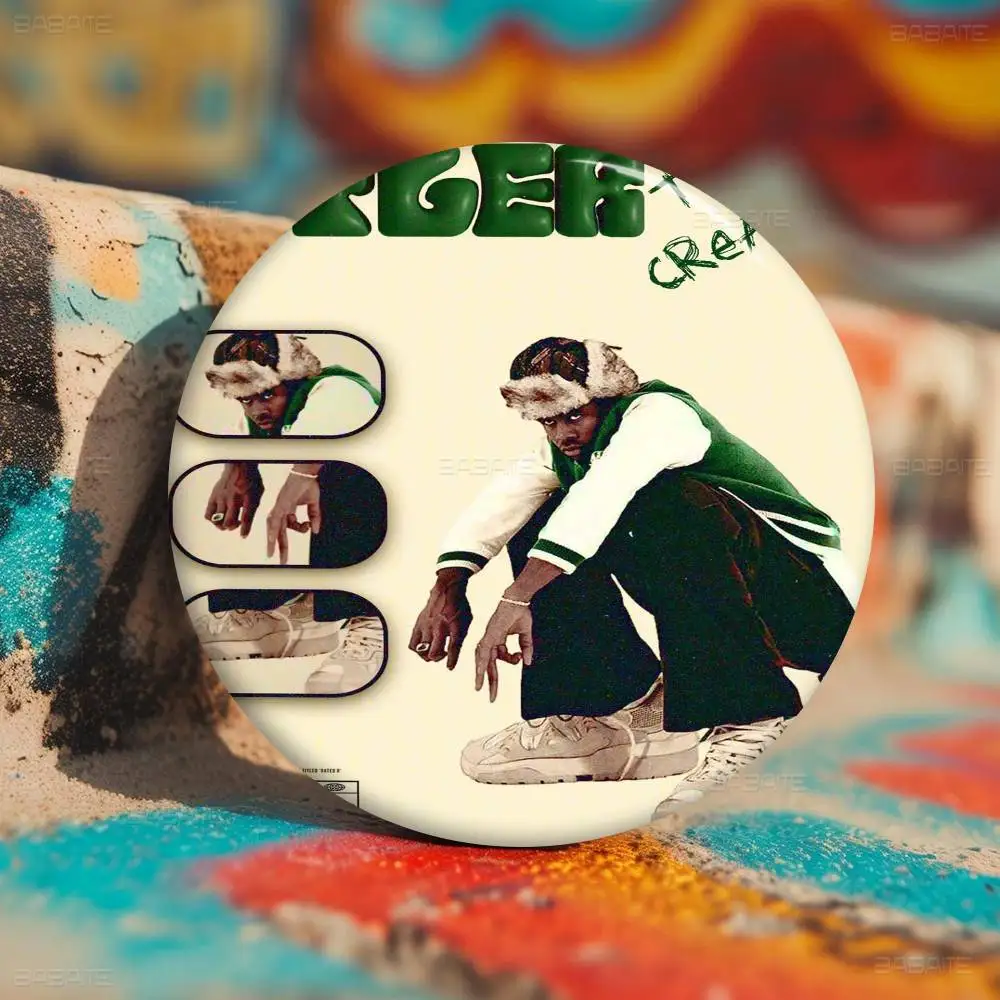 مغني الراب تايلر الخالق الكرتون دبابيس أنيمي شارة مستديرة اليدوية بروش التلبيب دبابيس مجوهرات لحقيبة الظهر الملابس الهدايا #1