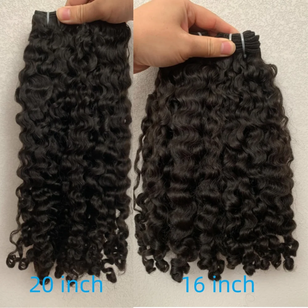 3C 4A Birmese Krullend Haar Bundels Virgin Menselijk Haar Inslag Vietnamese 100% Ruwe Human Hair Extensions Onverwerkte Weave Groothandel
