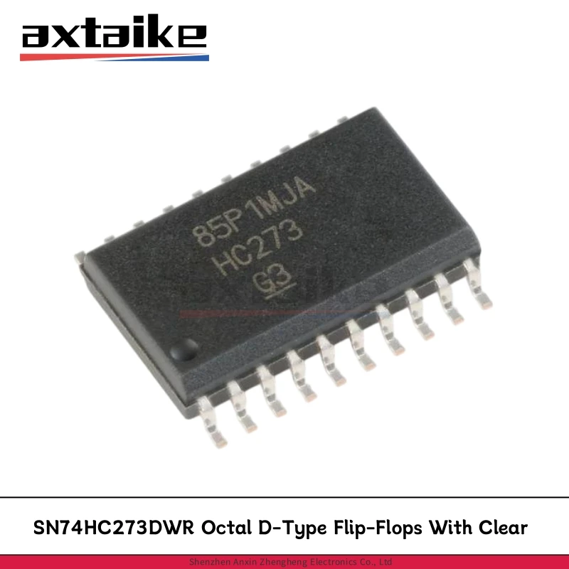 10PCS SN74HC273DWR 74HC273D HC273 SOP-20 SMD Octal D-Type Flip-Flops With Clear Logic ICs