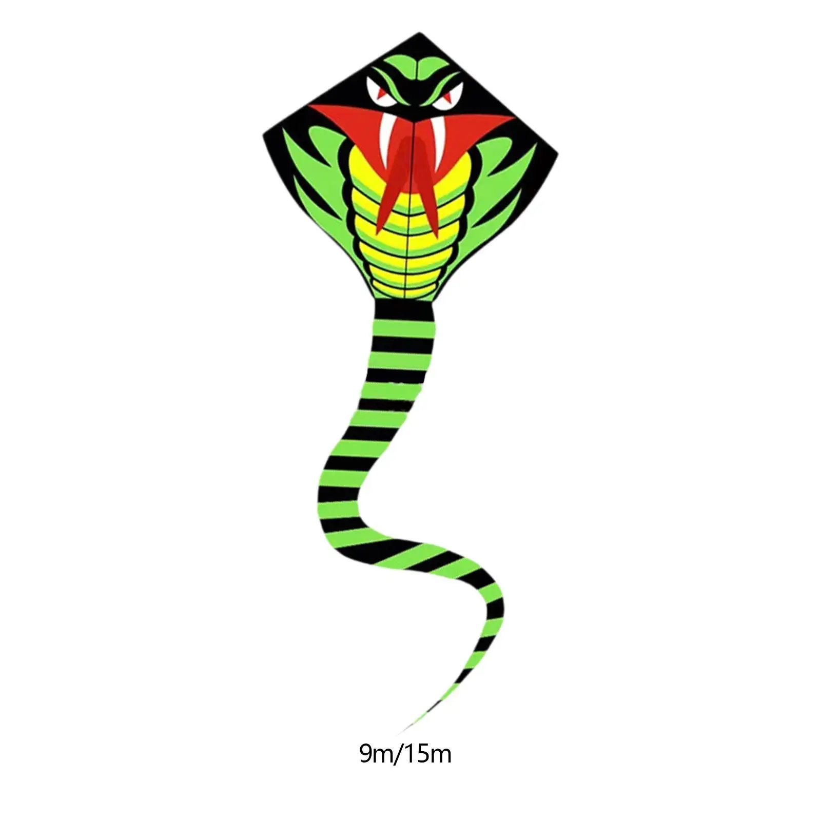 Snake Shaped Kite Extra Large Easy Control Game Colorful with Long Tail Activity