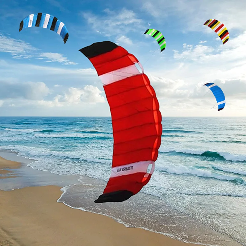 Dual line sport kite flying power kites for new beginner outdoor toys beach kite board wind kite toys kite surfing ripstop nylon