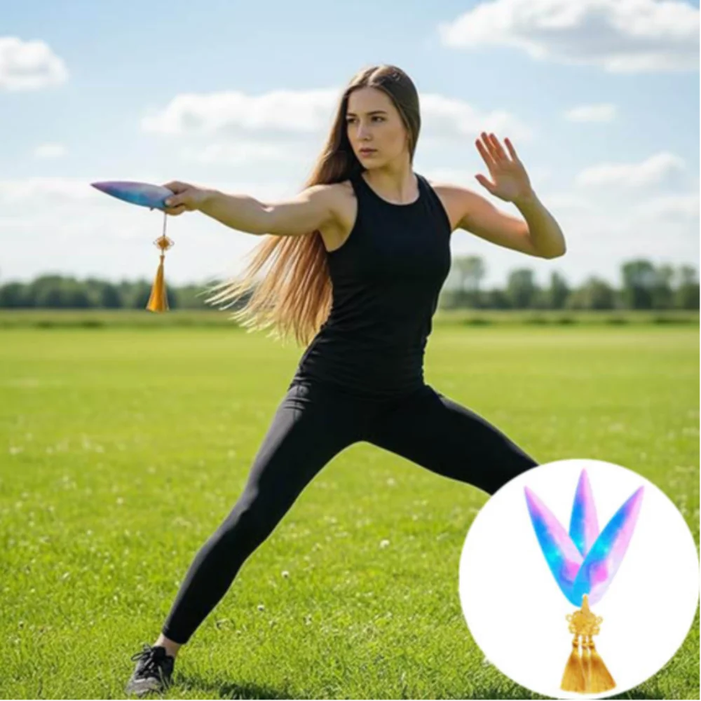 

3Pcs Glow Dart Props with Ancient-Style Design Blue Purple Throwing Darts for Stage Performance Cosplay Darts Accessories