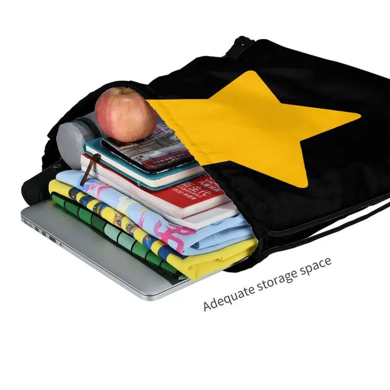 Steven Universe Yellow Star Drawstring Backpack Gym Shoe Bag Gymnast Bag Multi-function Sports Bag