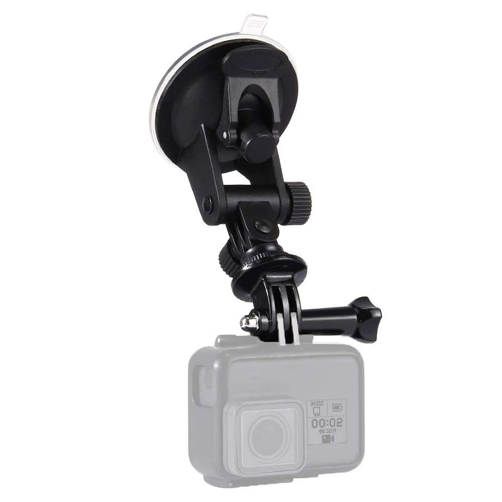 Camping, Traveling, Road Trips, Suction Cup Mount Car Windshield Holder Mount for GoPro DJI Action Camera for iPhone Smartphone